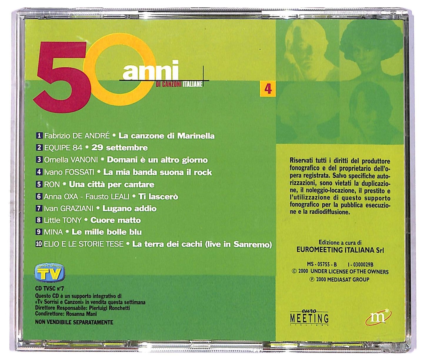 EBOND Various - 50 Anni Di Canzoni Italiane 4 CD CD087843