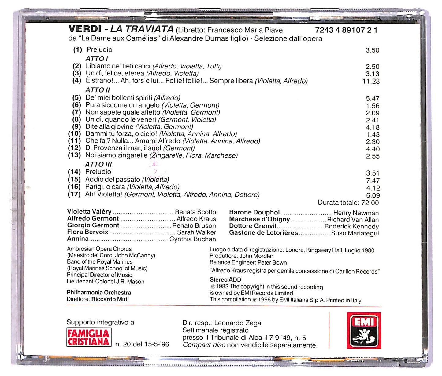 EBOND Verdi - La Traviata - Le Pagine Piu Belle - Muti EDITORIALE CD CD087859