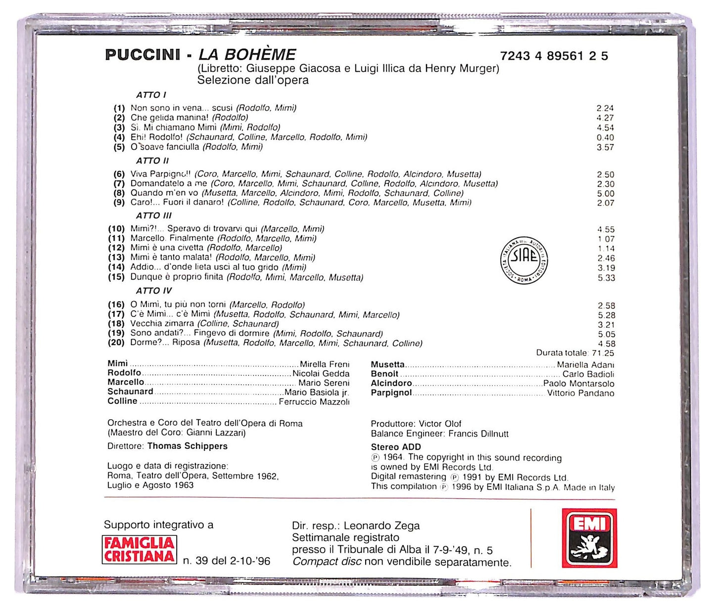 EBOND Giacomo Puccini - La Boheme Le Pagine Piu Belle ALBUM EDITORIALE JEWEL CASE CD CD087906