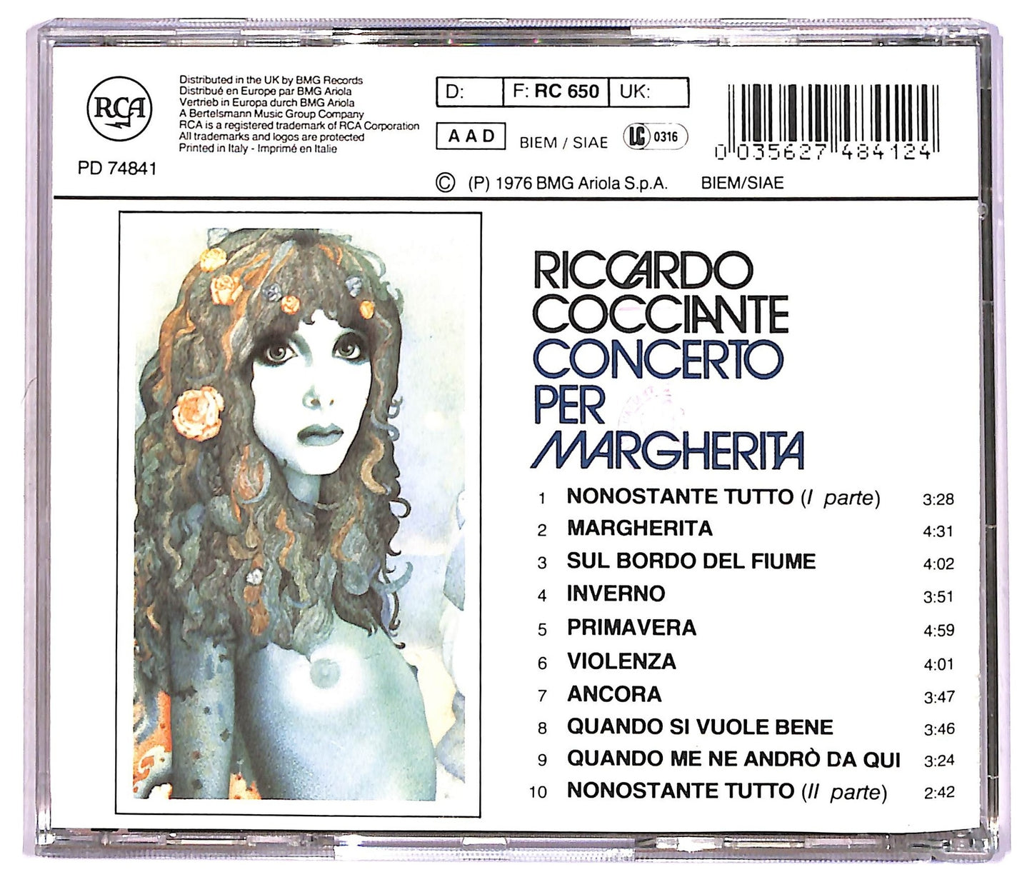 EBOND Riccardo Cocciante - Concerto Per Margherita EDITORIALE CD CD087960