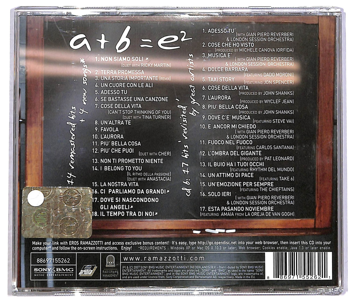 EBOND Eros Ramazzotti - E, CD CD088208