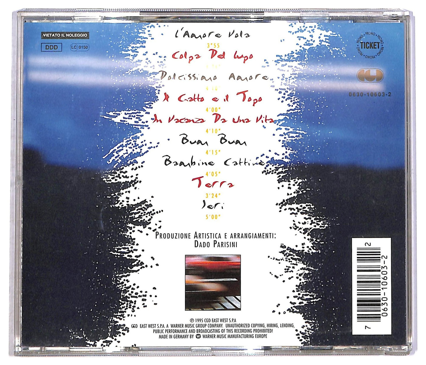 EBOND Irene Grandi - In Vacanza Da Una Vita CD CD088244
