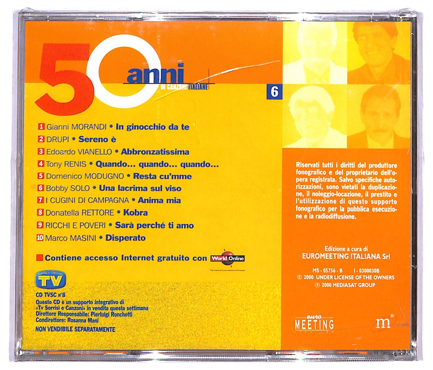 EBOND Various - 50 Anni Di Canzoni Italiane 6 - EDITORIALE CD CD088962