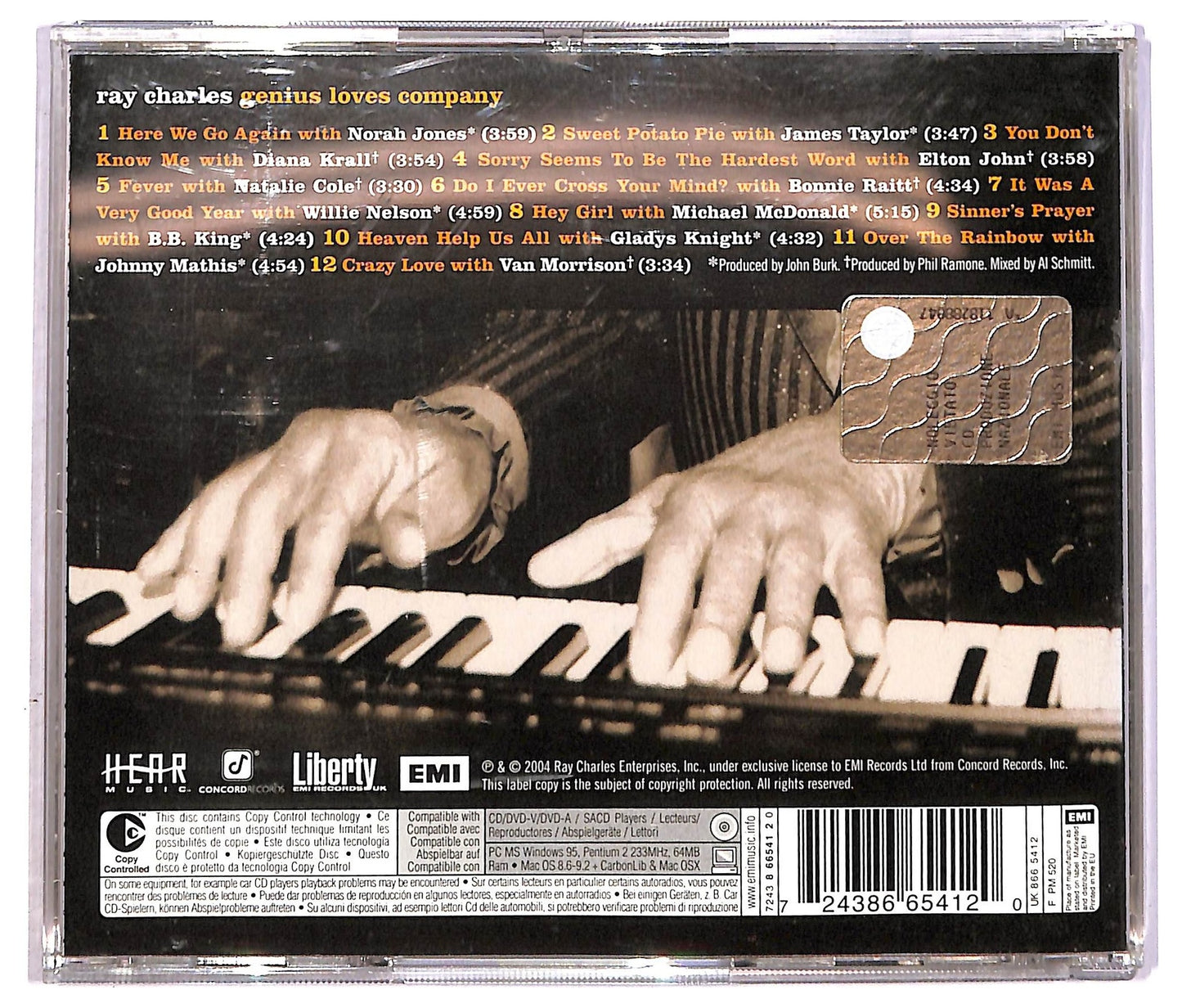 EBOND Ray Charles - Genius Loves Company CD CD089319