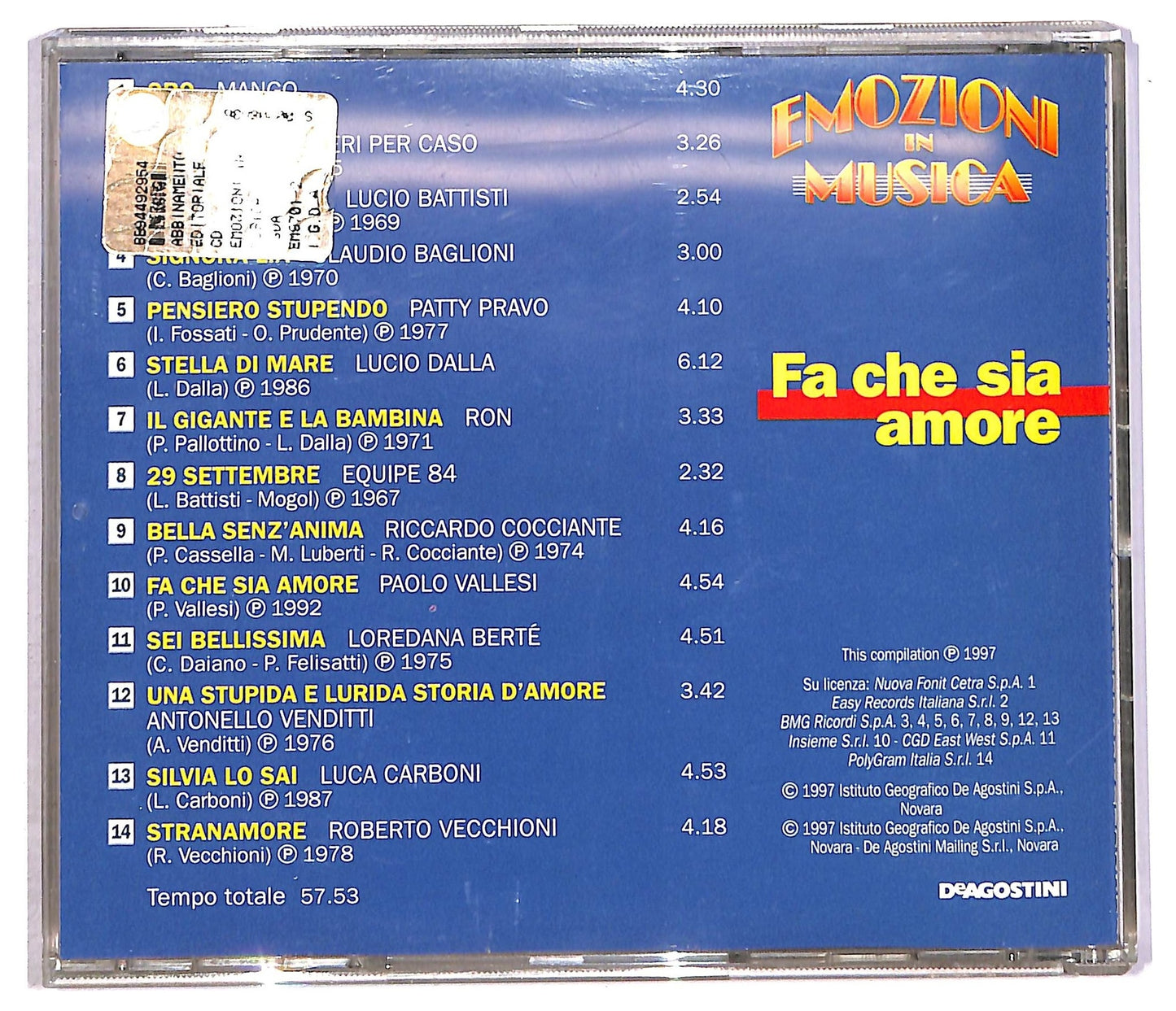 EBOND Various - Fa Che Sia Amore CD CD089322