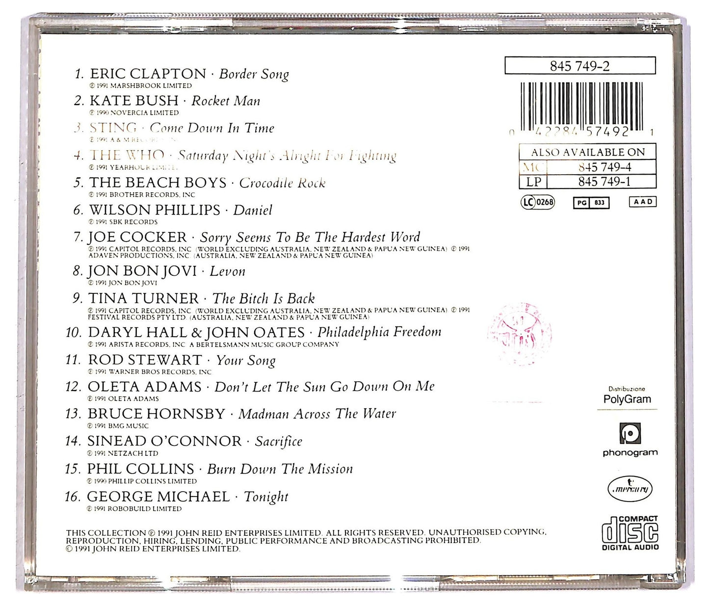 EBOND Various - Two Rooms - Celebrating The Songs CD CD089707