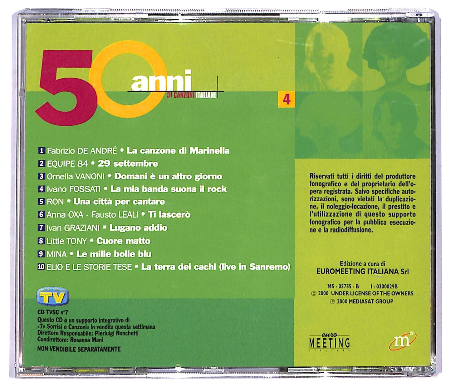 EBOND Various - 50 Anni Di Canzoni Italiane 4 CD CD089918