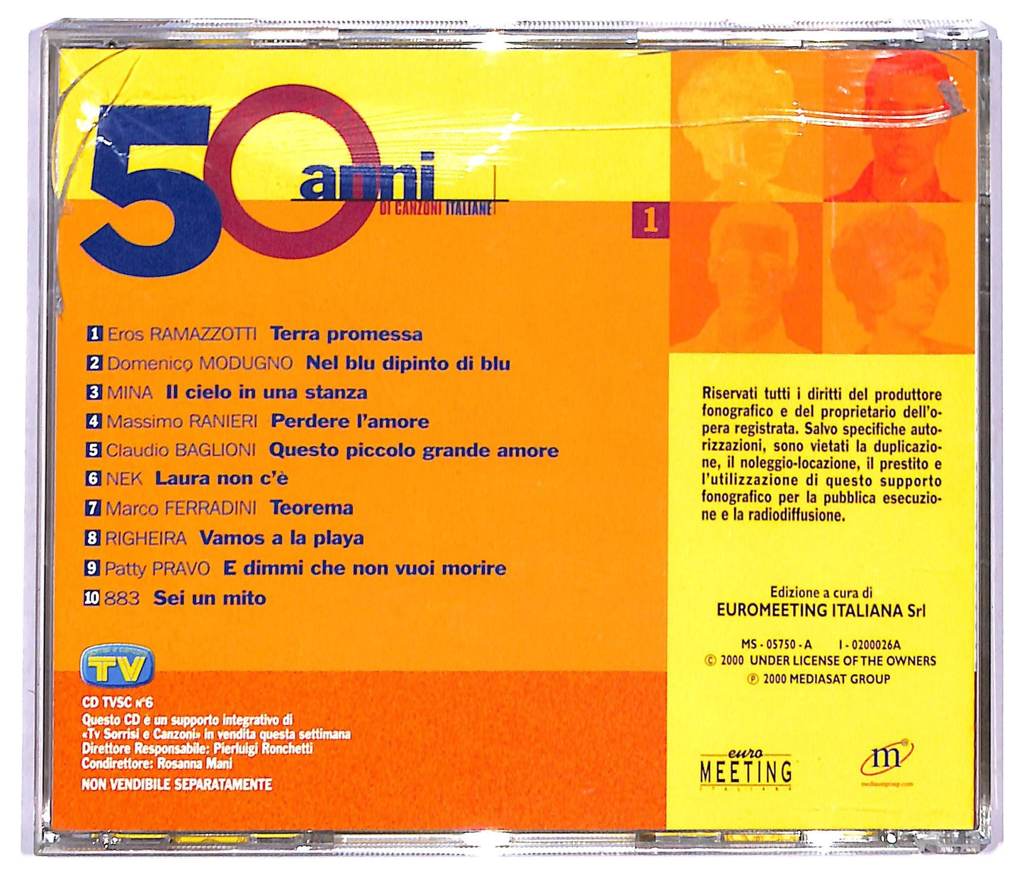 EBOND Various - 50 Anni Di Canzoni Italiane vol. 1 EDITORIALE CD CD089921