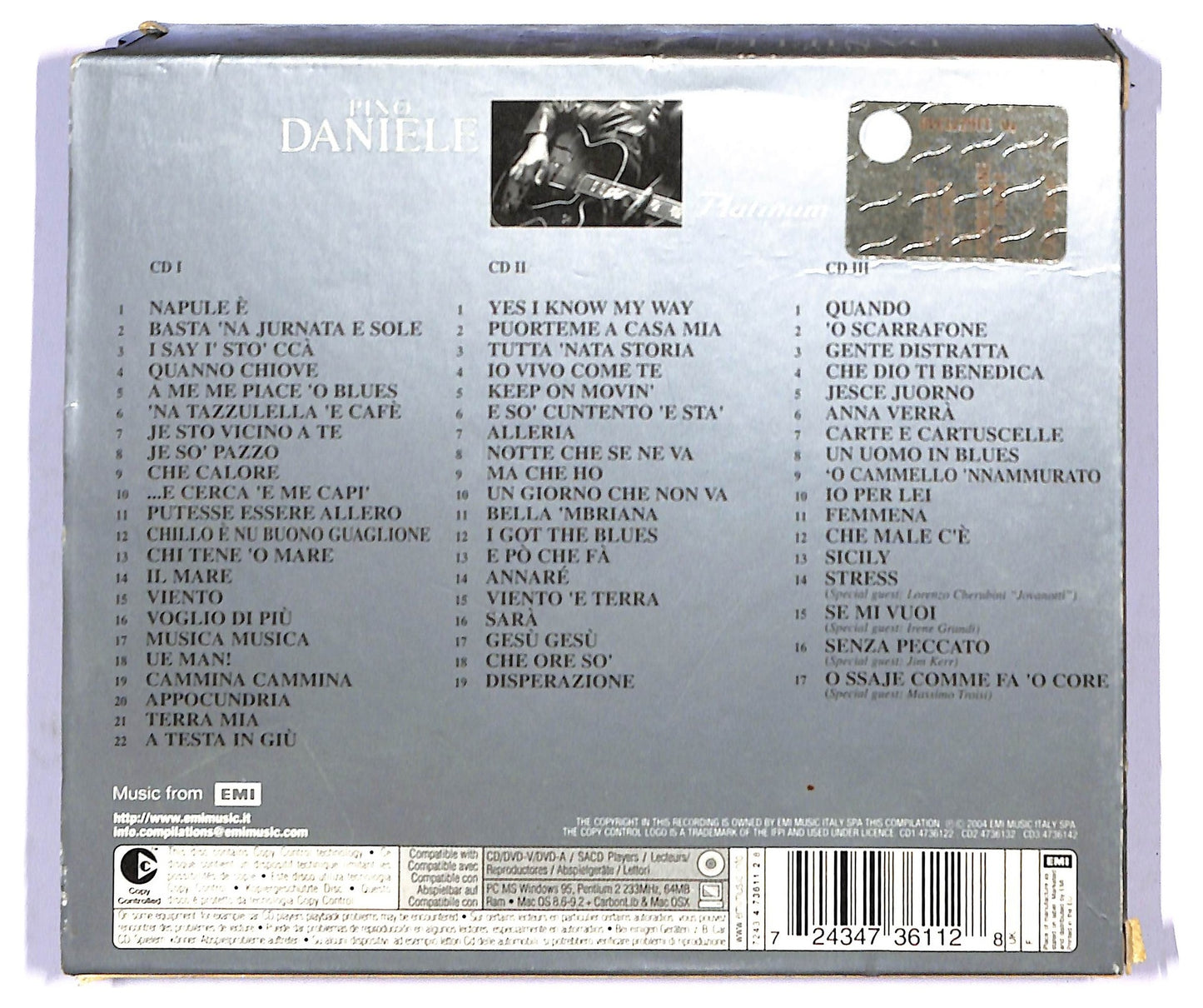EBOND Pino Daniele - The Platinum Collection (3 dischi) CD CD090127