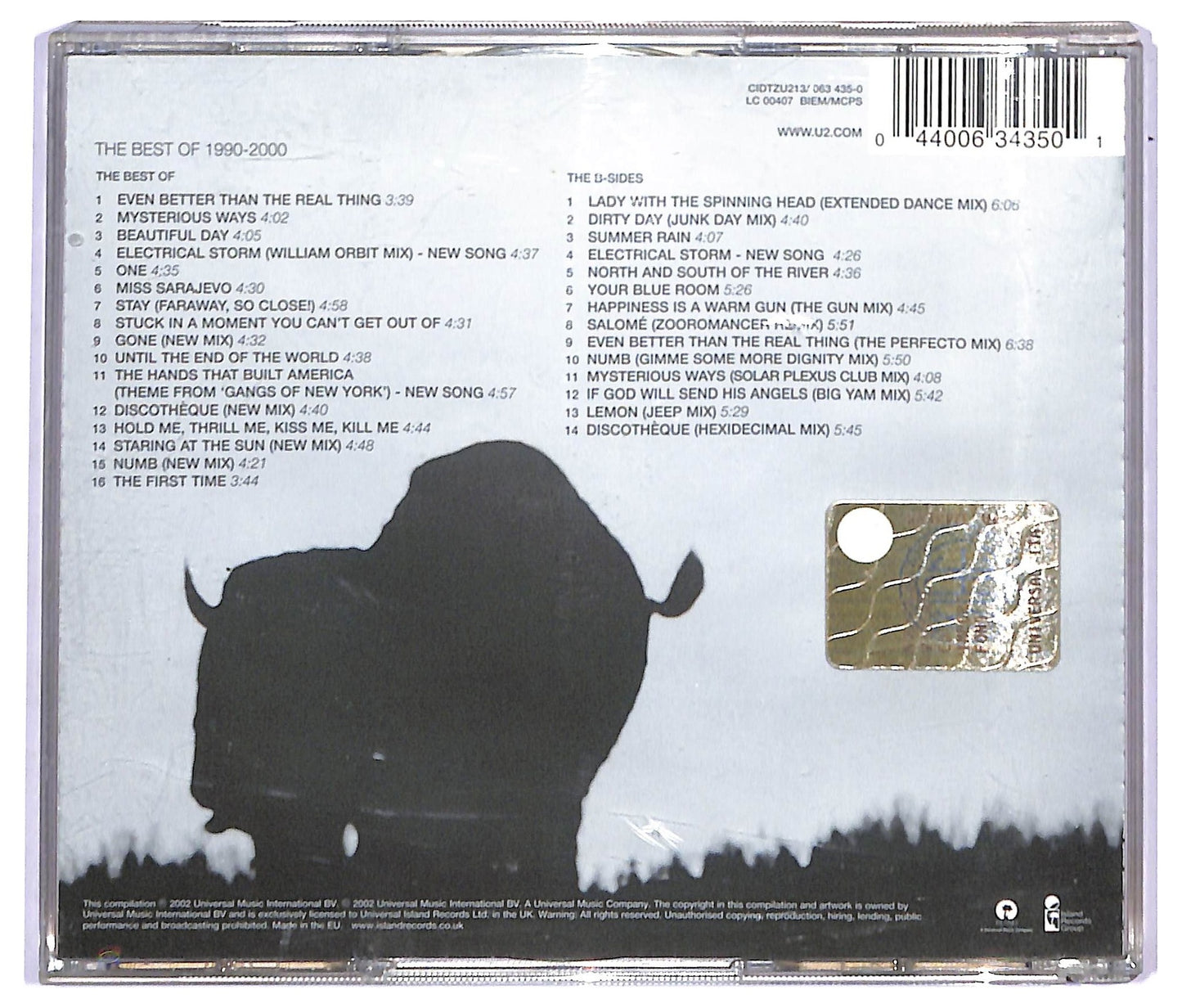 EBOND U2 - The Best Of 1990-2000 CD CD090203