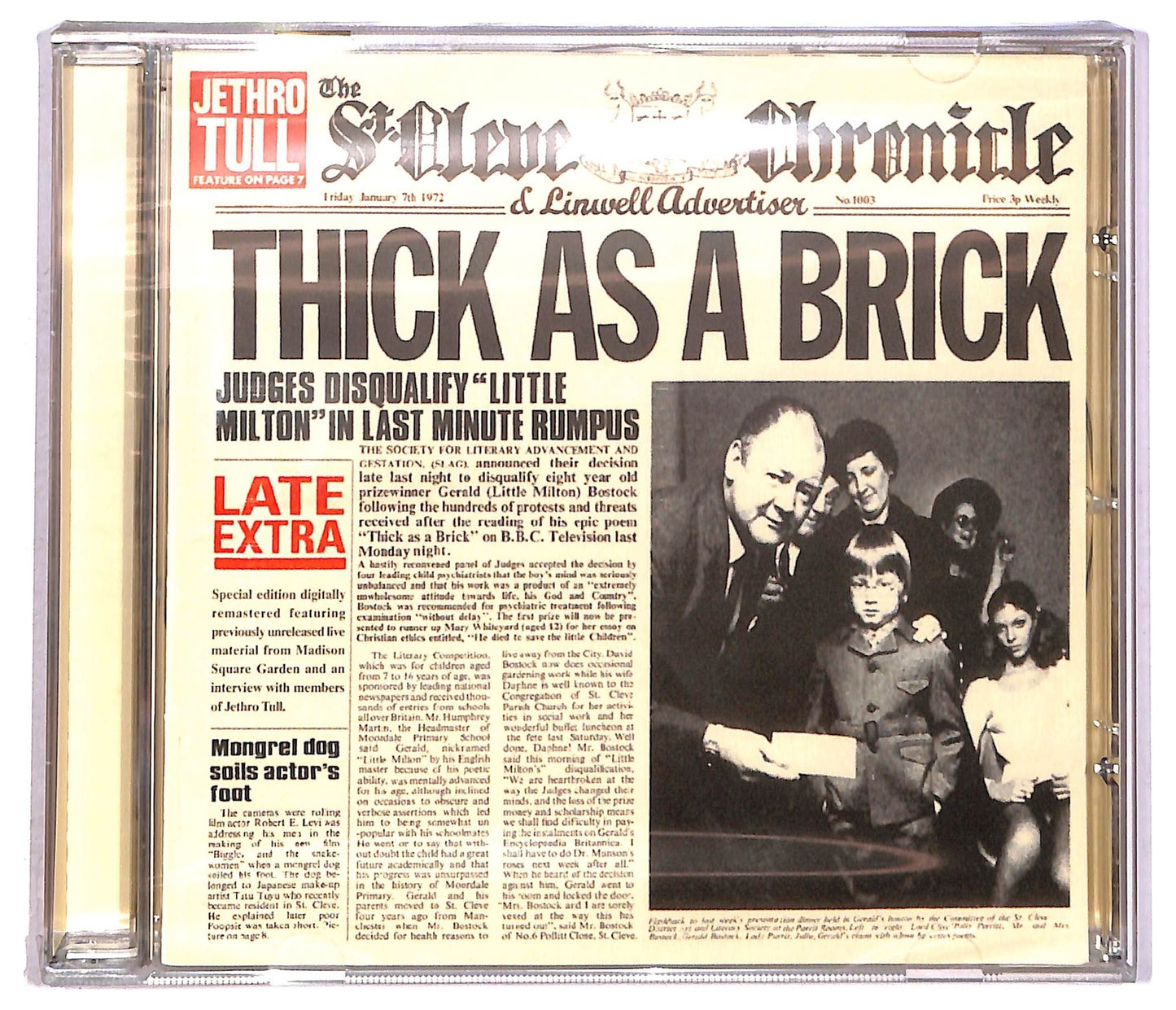 EBOND Jethro Tull - Thick As A Brick EDITORIALE CD CD090434