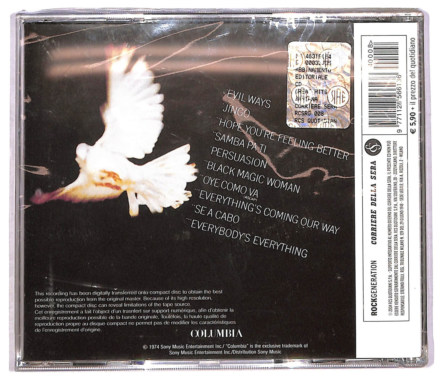 EBOND Santana - Santana's Greatest Hits COMPILATION EDITORIALE JEWEL CASE CD CD090451