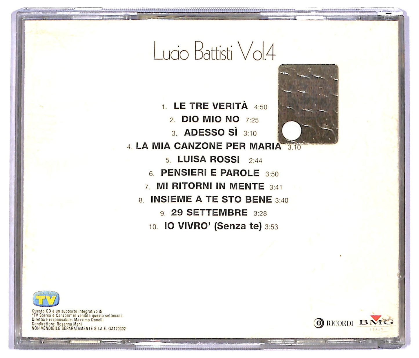 EBOND Lucio Battisti - Vol. 4 EDITORIALE CD CD094157