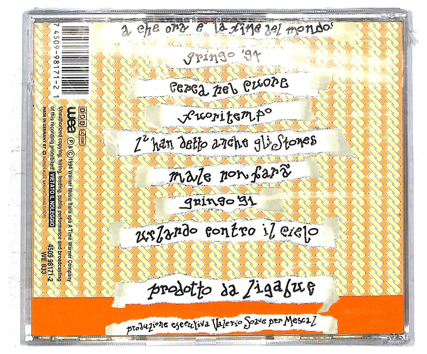 EBOND Ligabue - A Che Ora E La Fine Del Mondo? CD CD094343