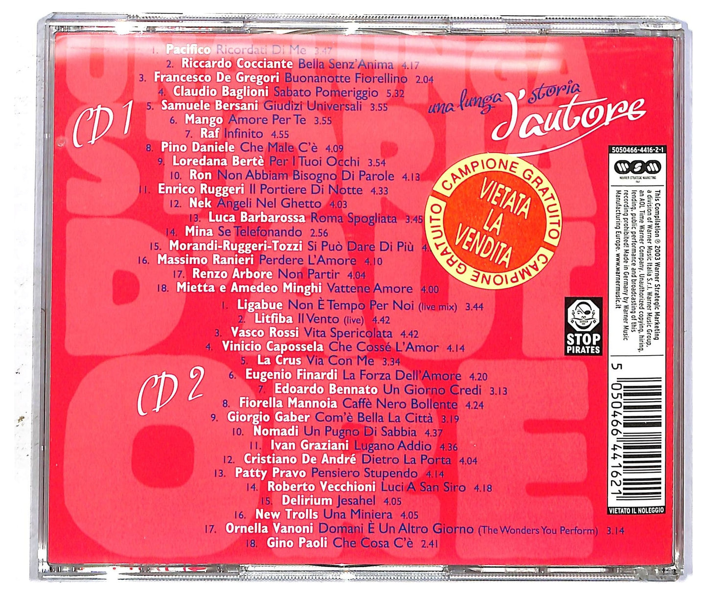 EBOND Una Lunga Storia D'Autore CD CD094351
