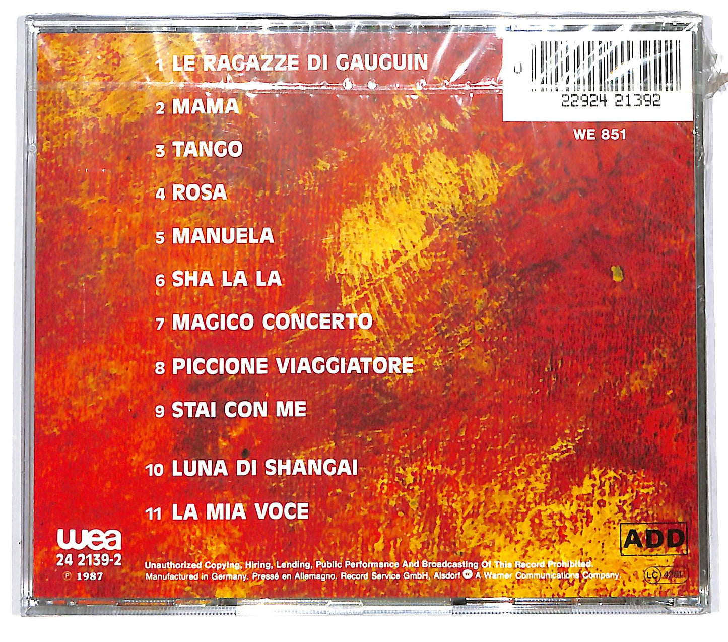 EBOND Grazia Di Michele - Le Ragazze Di Gauguin CD CD094601