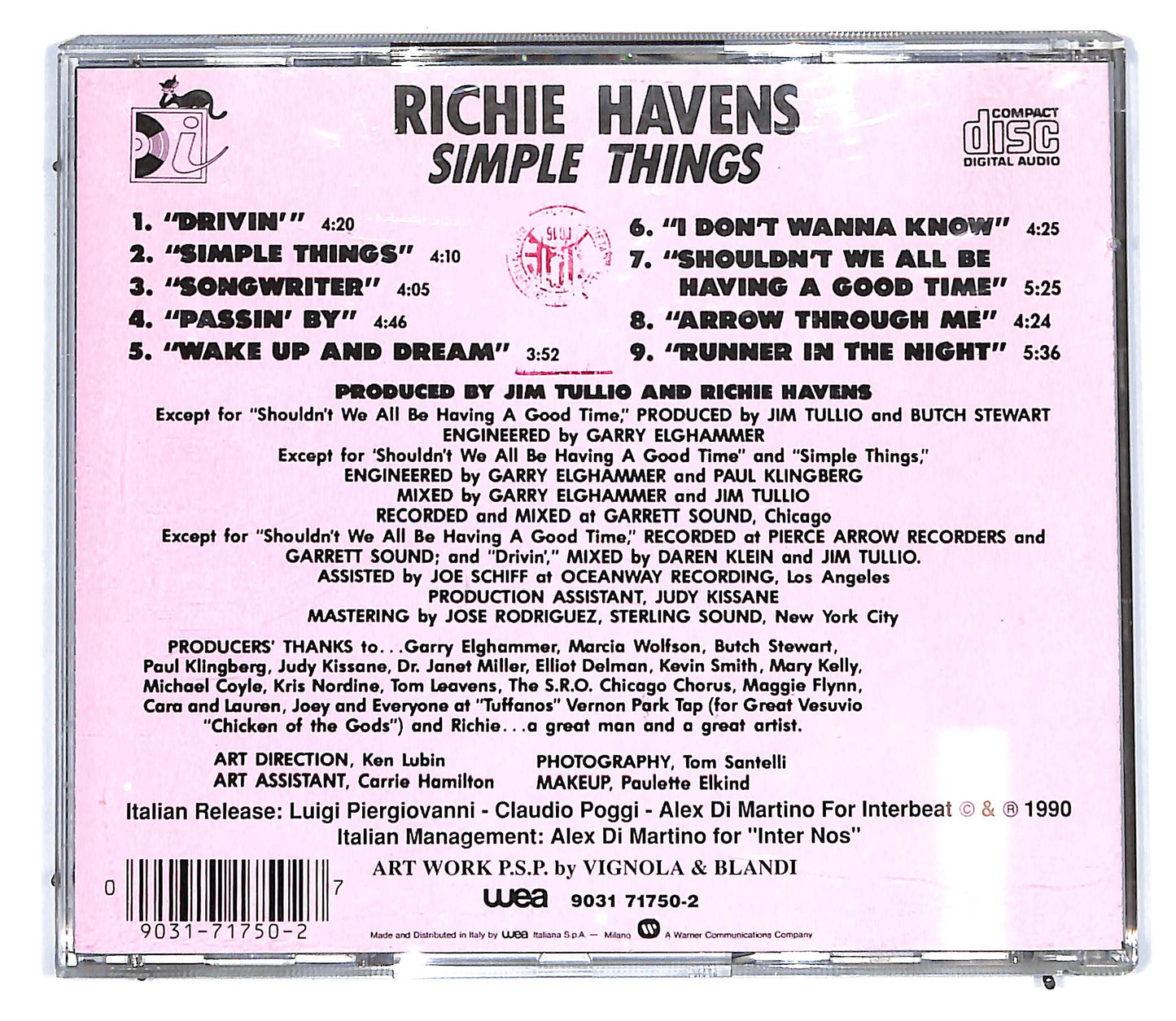 EBOND Richie Havens - Simple Things CD CD094841