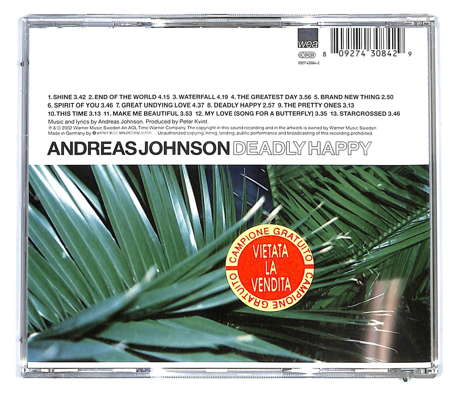 EBOND Andreas Johnson -Deadly Happy CD CD094846