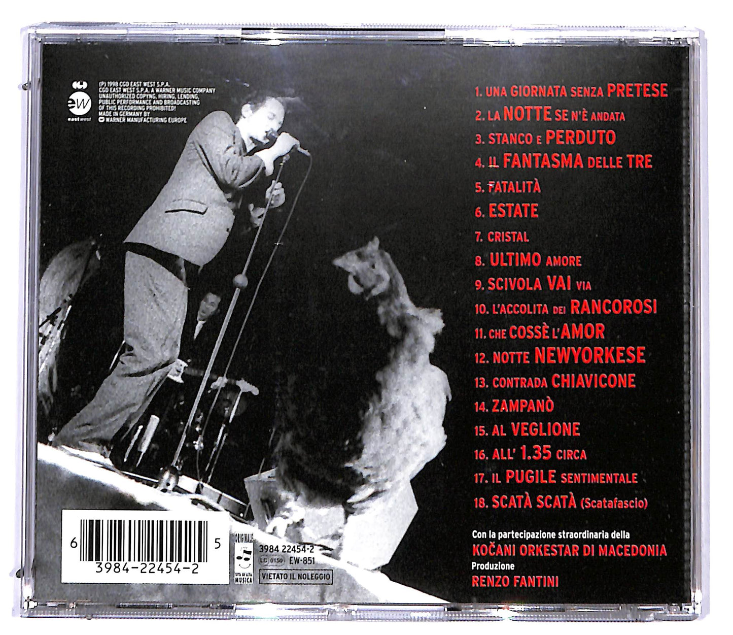 EBOND Vinicio Capossela - Live In Volvo CD CD094902