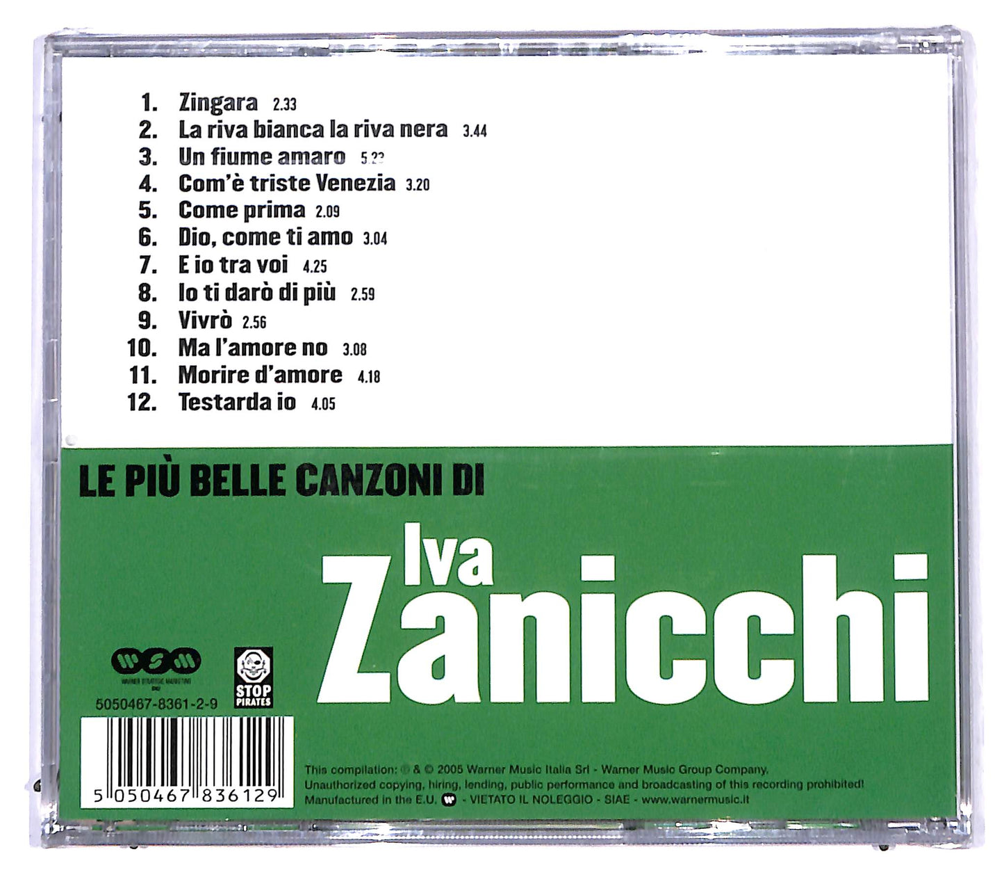 EBOND Iva Zanicchi - Le Piu Belle Canzoni Di Iva Zanicchi CD CD094905