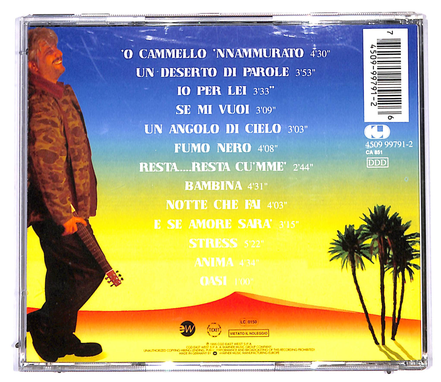 EBOND Pino Daniele - Non Calpestare I Fiori Nel Deserto CD CD095012