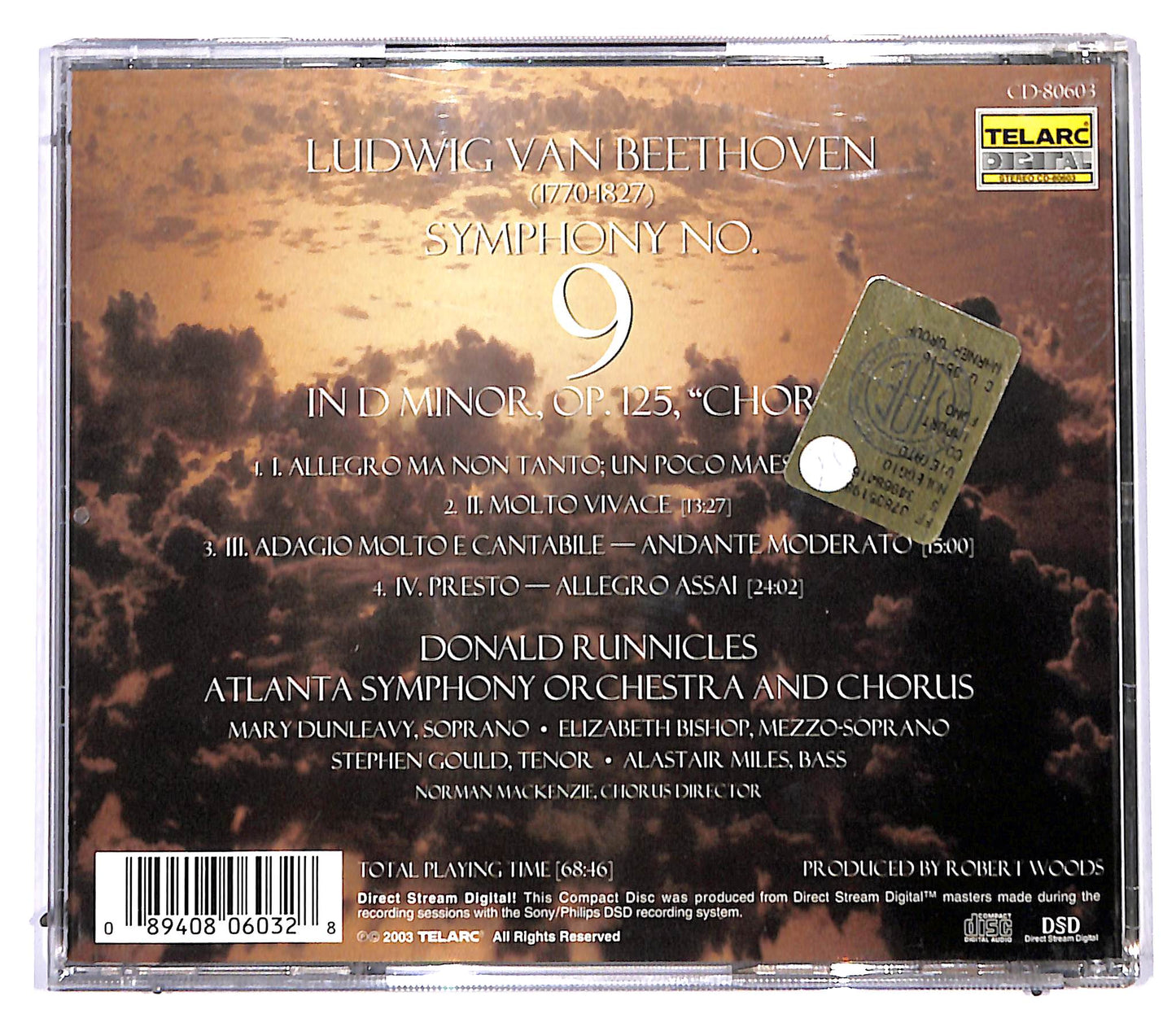 EBOND Beethoven symphony no. 9 CD CD095044