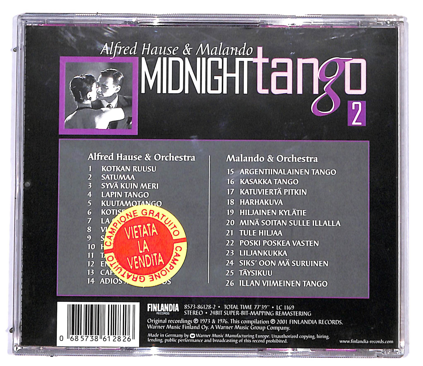 EBOND Alfred Hause & Malando - Midnight Tango 2 CD CD095056