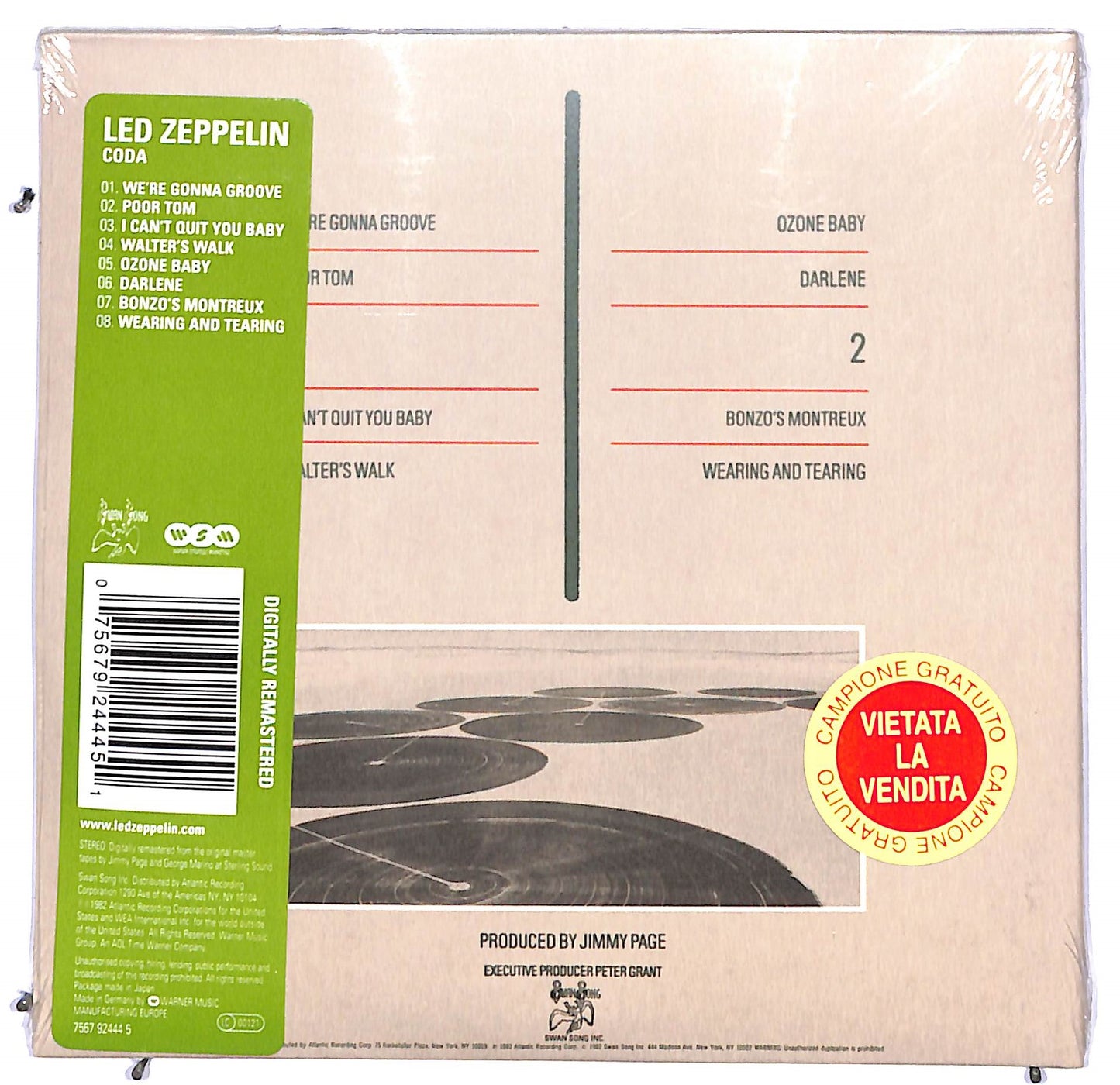 EBOND Led Zeppelin - Coda (digipak) CD CD095132