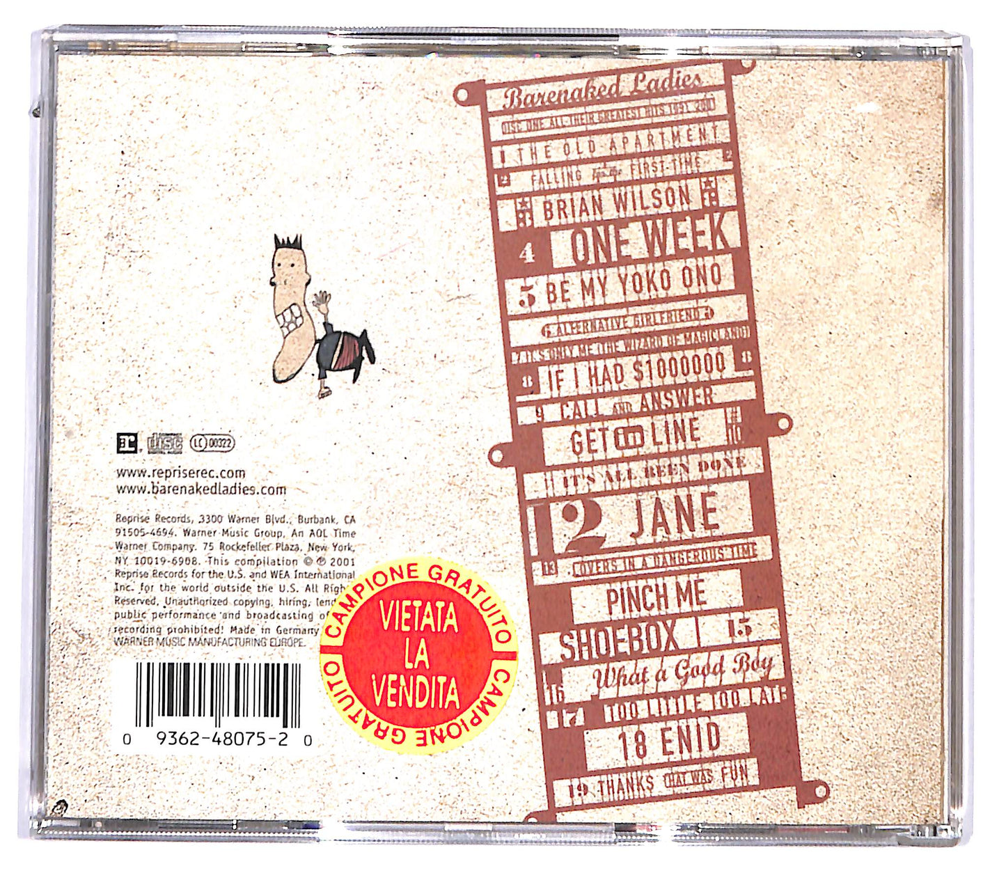 EBOND Barenaked Ladies - Disc One - All Their Greatest Hits CD CD095204