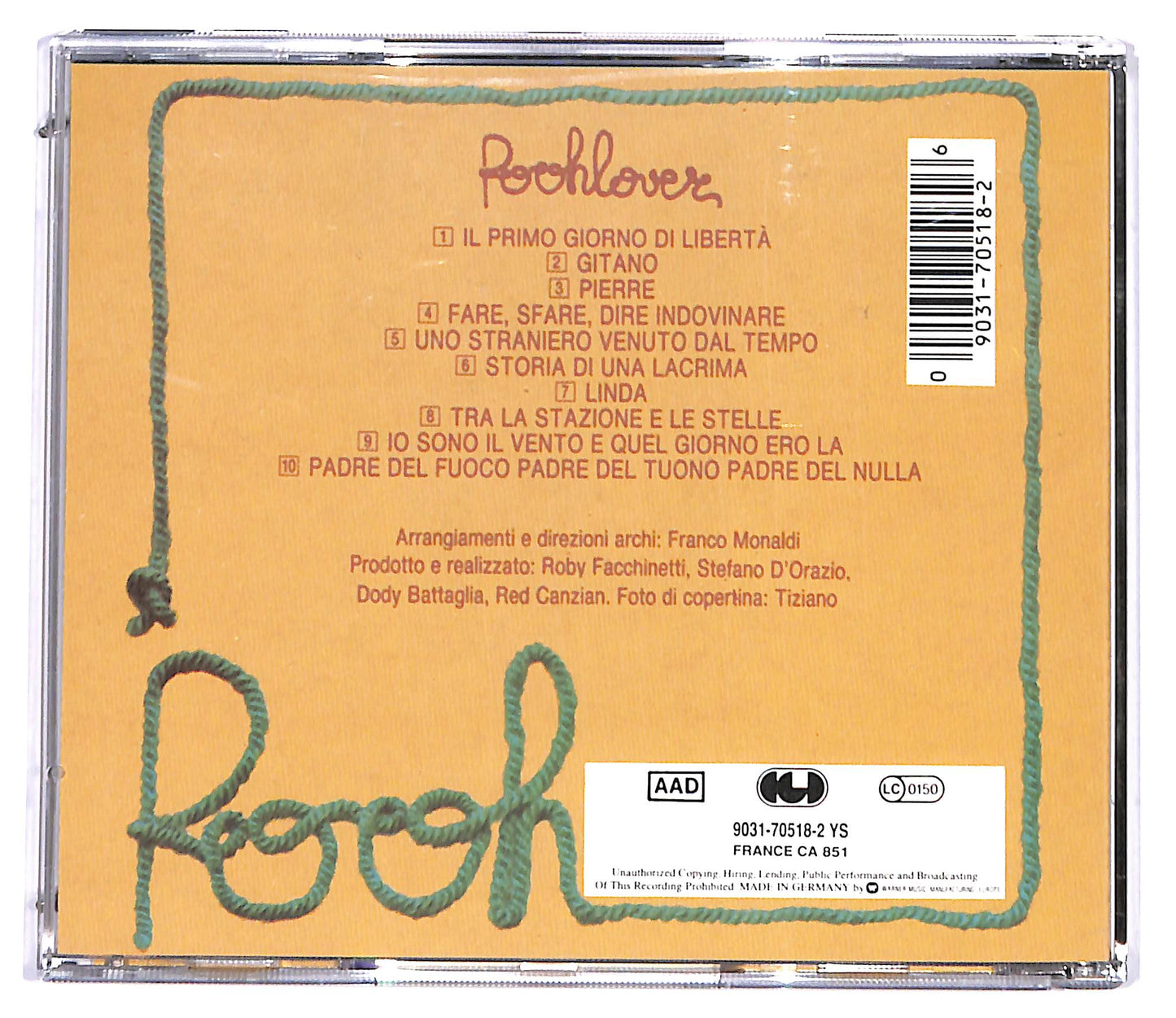 EBOND I Pooh - Poohlover CD CD095214