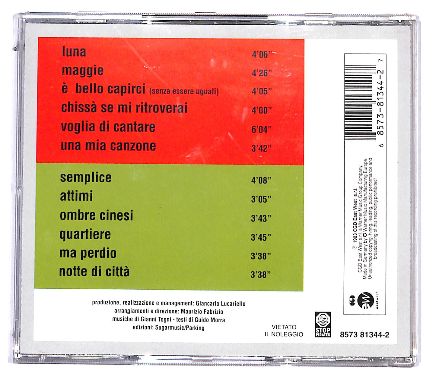 EBOND Gianni Togni - Luna CD CD095257