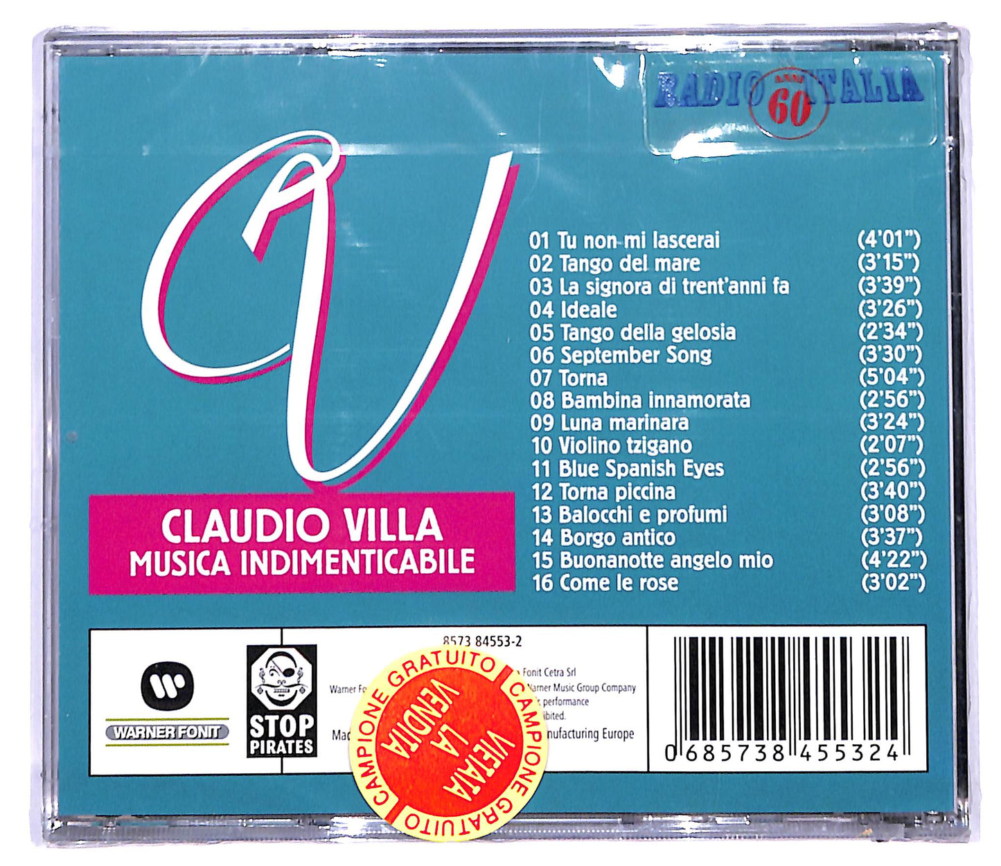 EBOND Claudio Villa - Musica indimenticabile CD CD095304