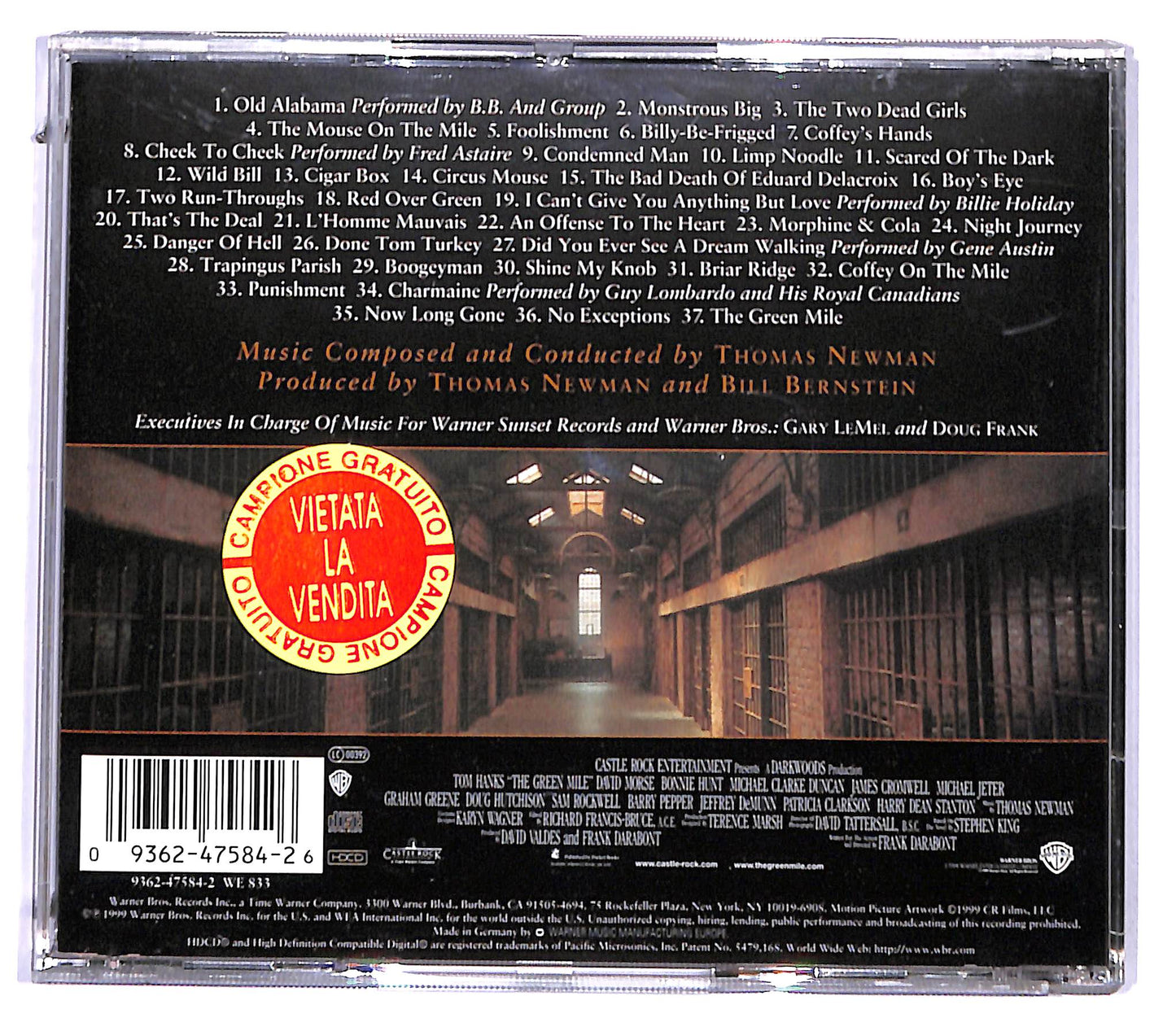 EBOND Thomas Newman - The Green Mile (Music From The Motion Picture) CD CD095330