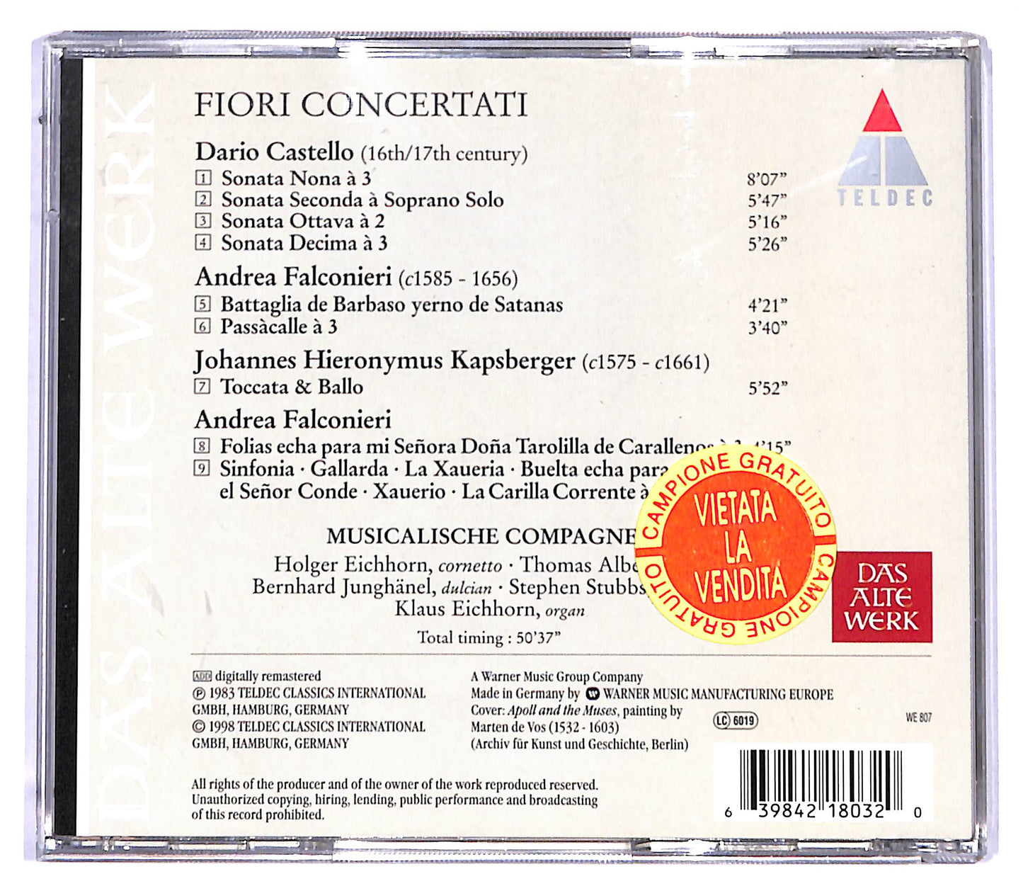 EBOND Fiori Concertati - Musicalische Compagney CD CD095363