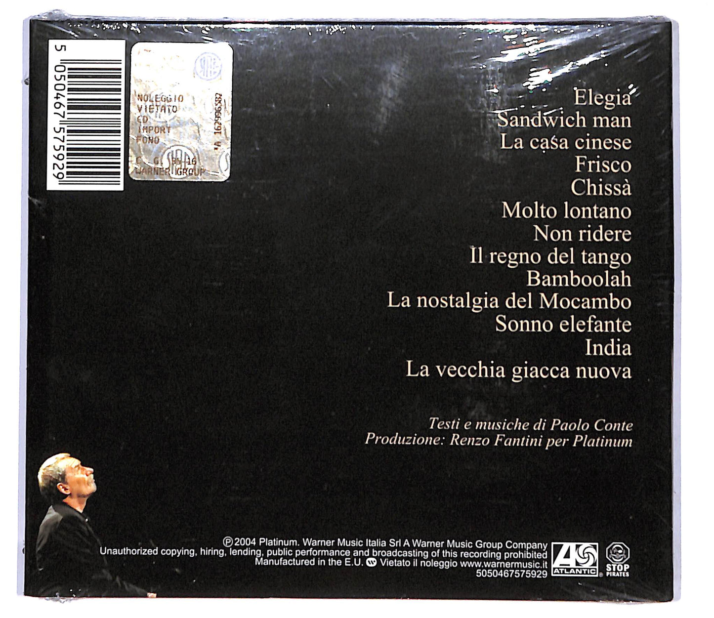 EBOND Paolo Conte - Elegia (digipak) CD CD095506