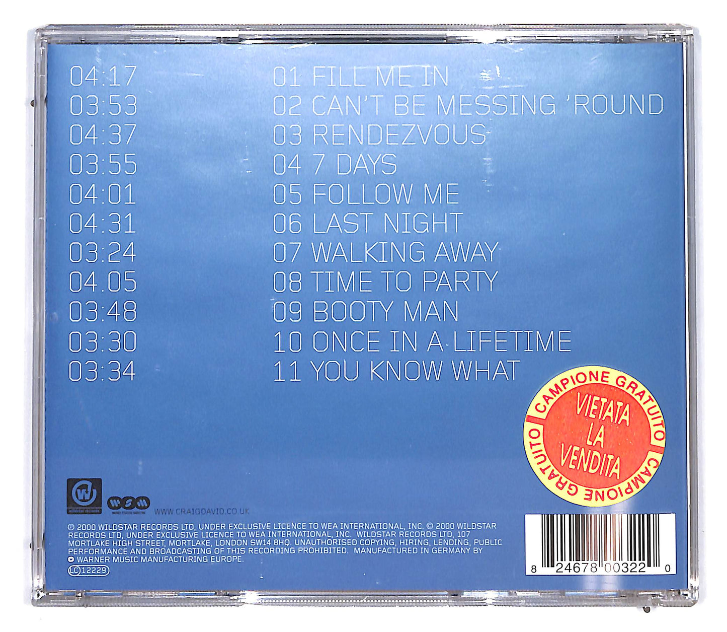 EBOND Craig David - Born To Do It CD CD095611