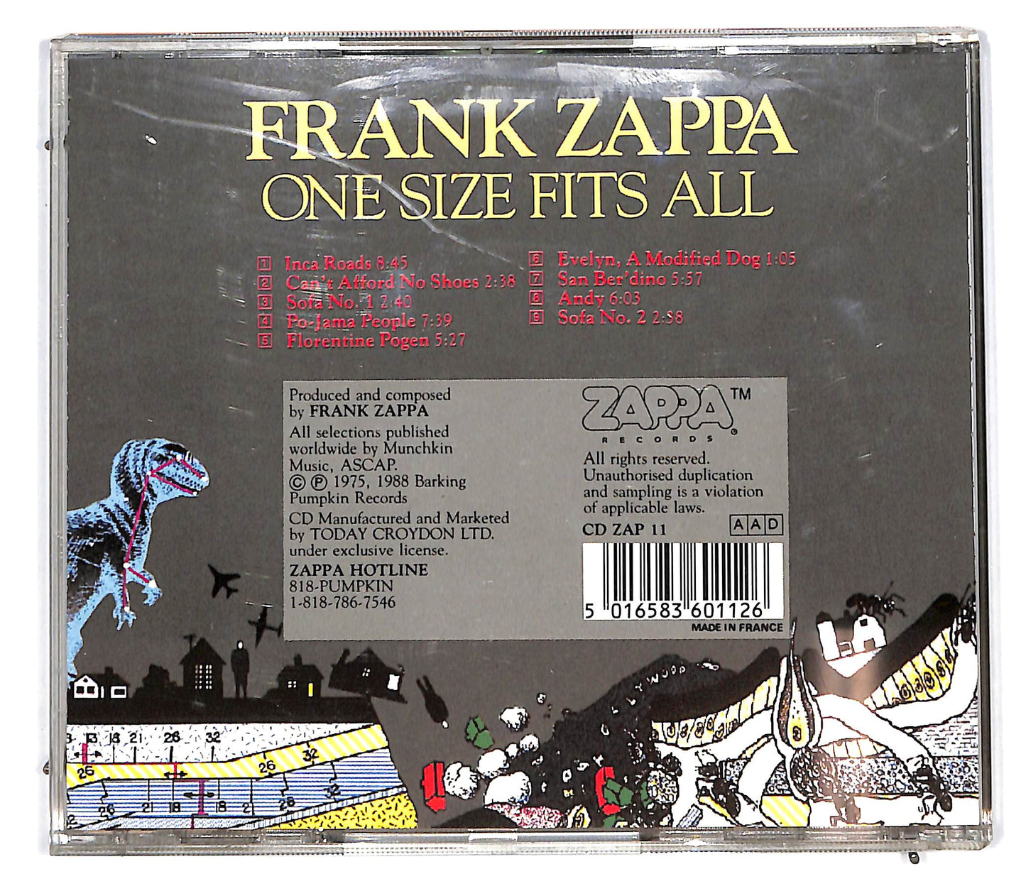 EBOND Frank Zappa - One Size Fits All CD CD095652