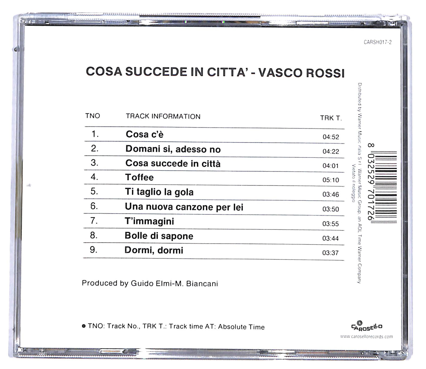 EBOND Vasco Rossi - Cosa Succede In Citta CD CD095721