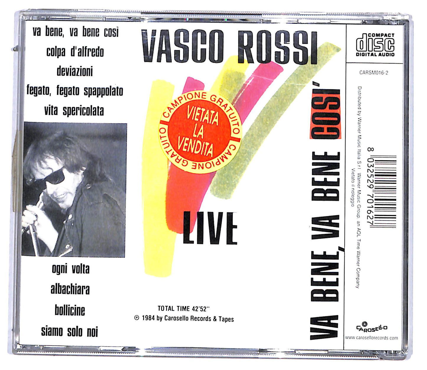 EBOND Vasco Rossi - Va Bene, Va Bene Cosi - Live CD CD095724
