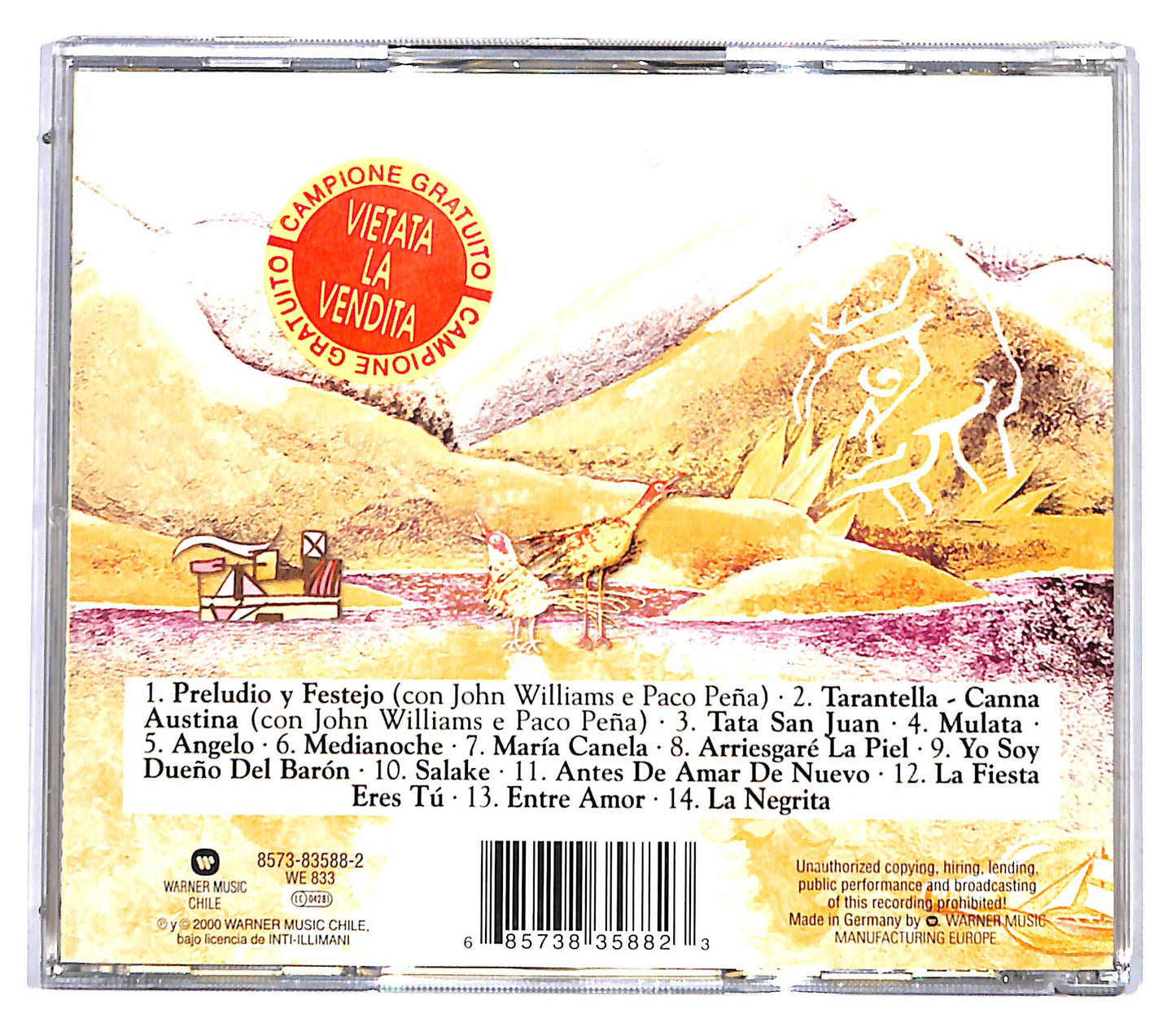 EBOND Inti-Illimani - Antologia III 1989 - 1998 CD CD095739