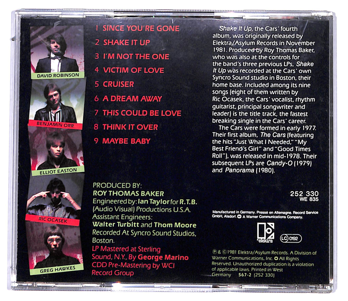 EBOND The Cars - Shake It Up CD CD095745