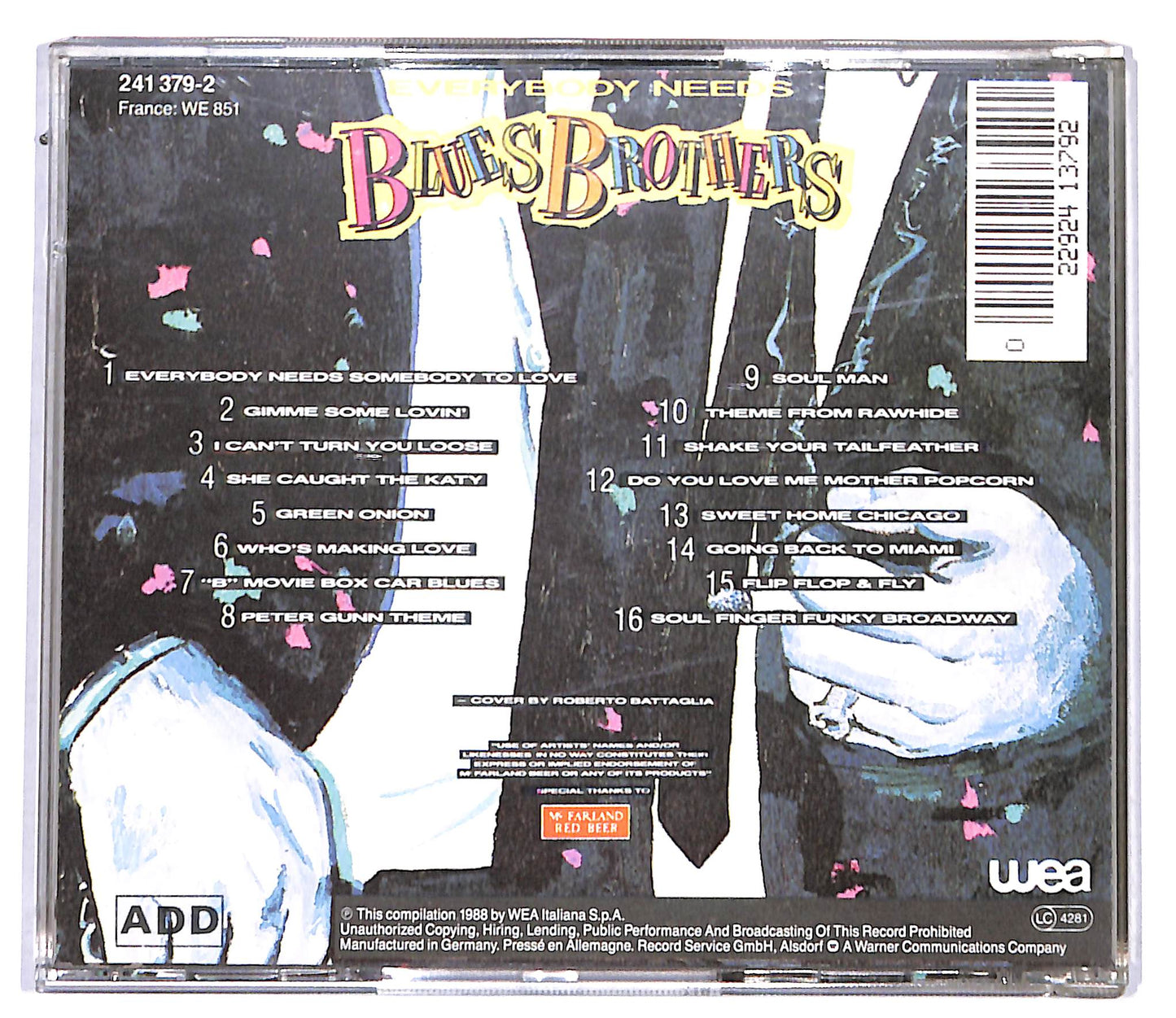 EBOND Blues Brothers - Everybody Needs Blues Brothers CD CD095802