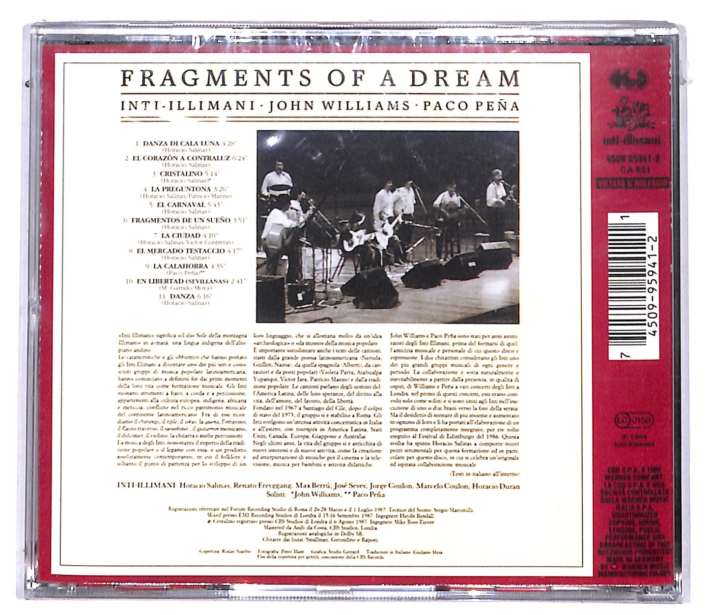 EBOND Inti-Illimani - John Williams - Paco Pena - Fragments Of A Dream CD CD095803