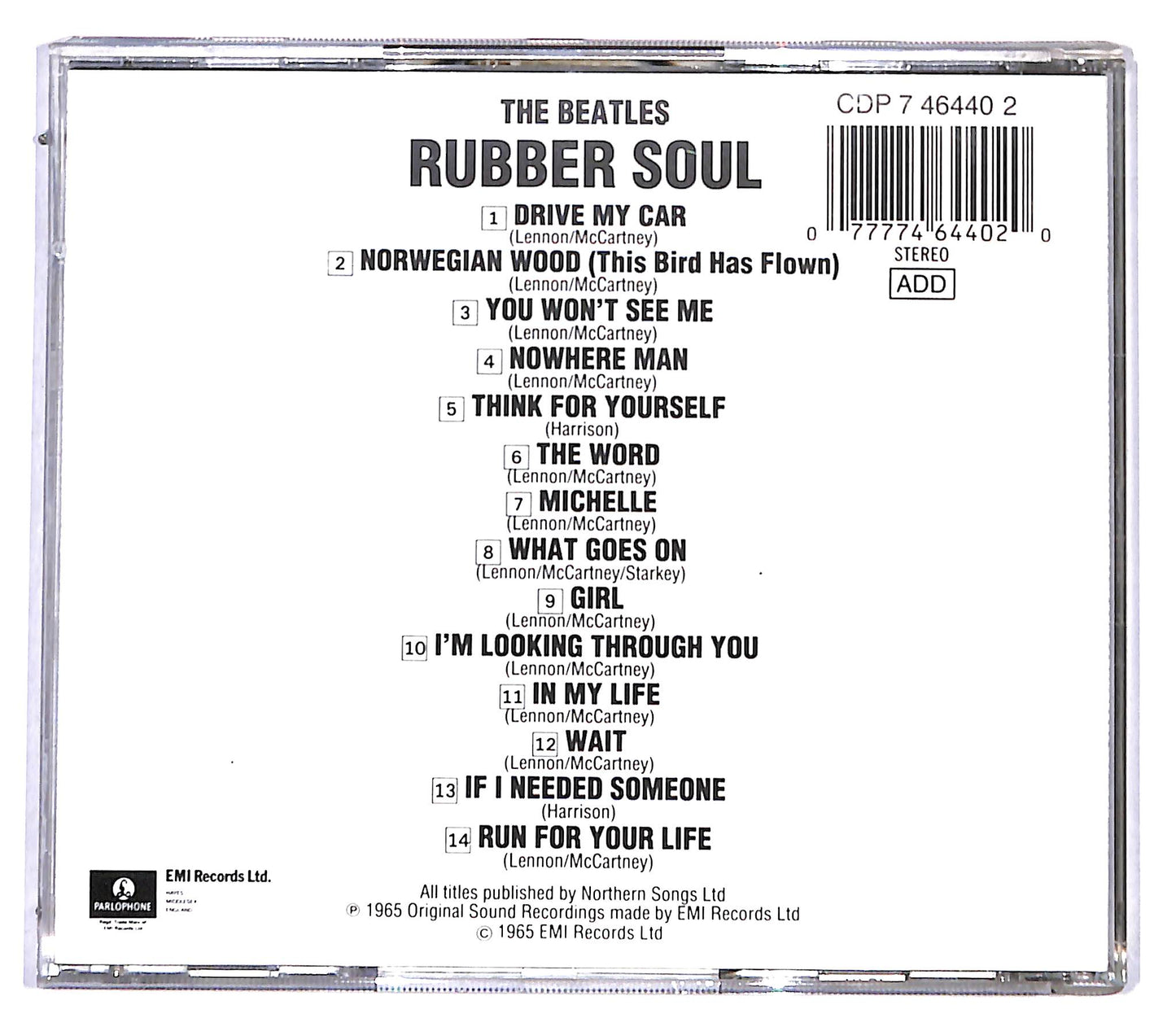EBOND The Beatles - Rubber Soul CD CD095832