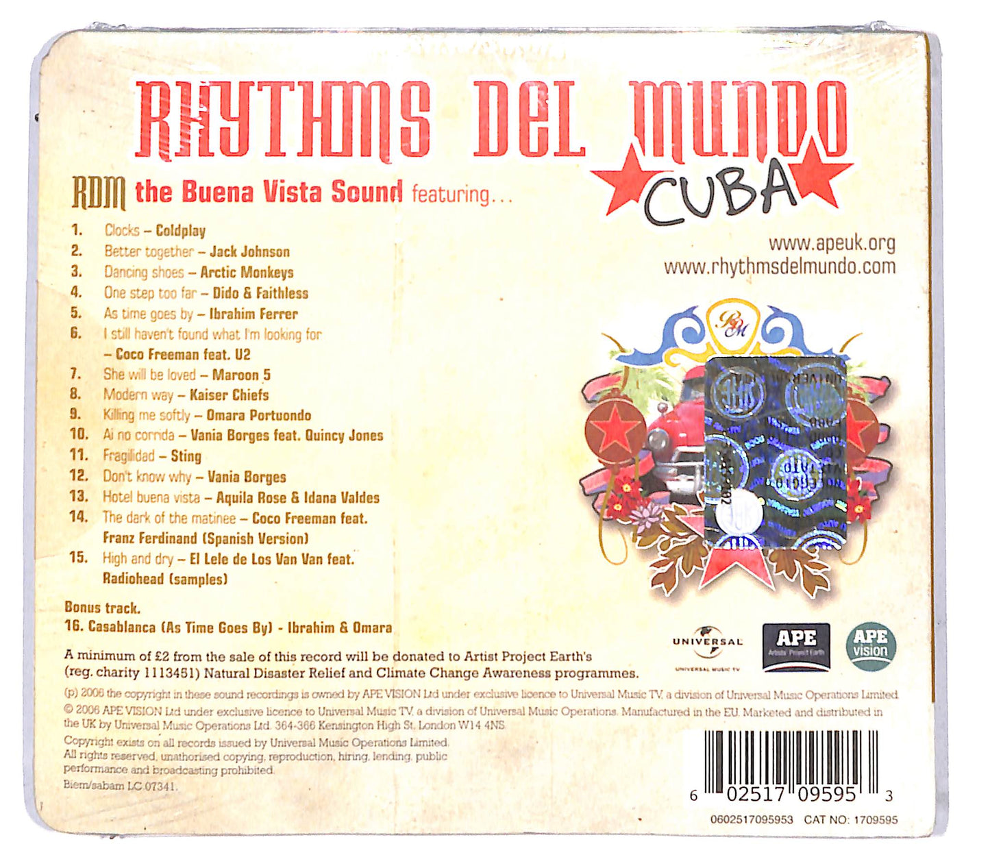 EBOND Rhythms Del Mundo - Cuba (Digipak) CD CD095862