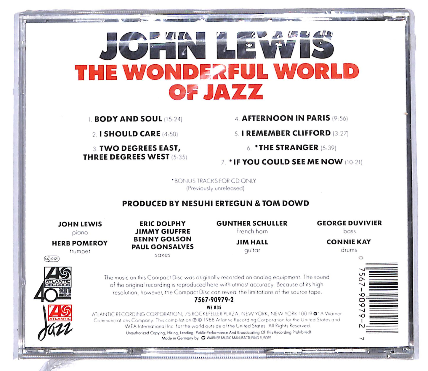 EBOND John Lewis - The Wonderful World Of Jazz CD CD095906