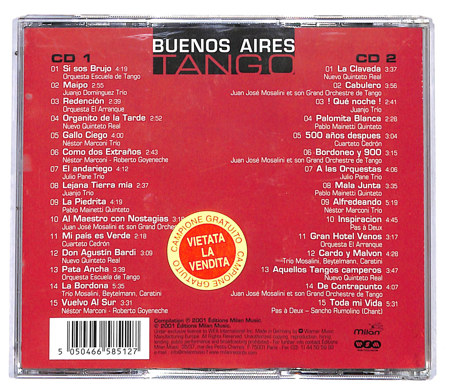 EBOND Various - Buenos Aires Tango CD CD095945