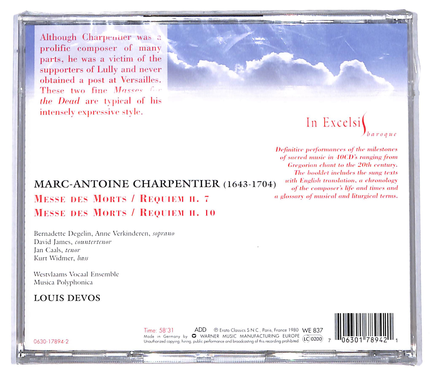 EBOND Charpentier - Louis Devos - Messes Des Morts CD CD095952