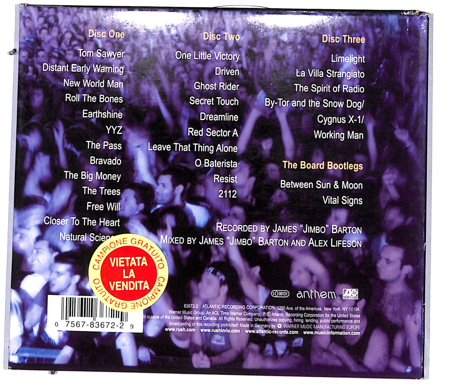 EBOND Rush - Rush In Rio (Digipak) CD CD096021