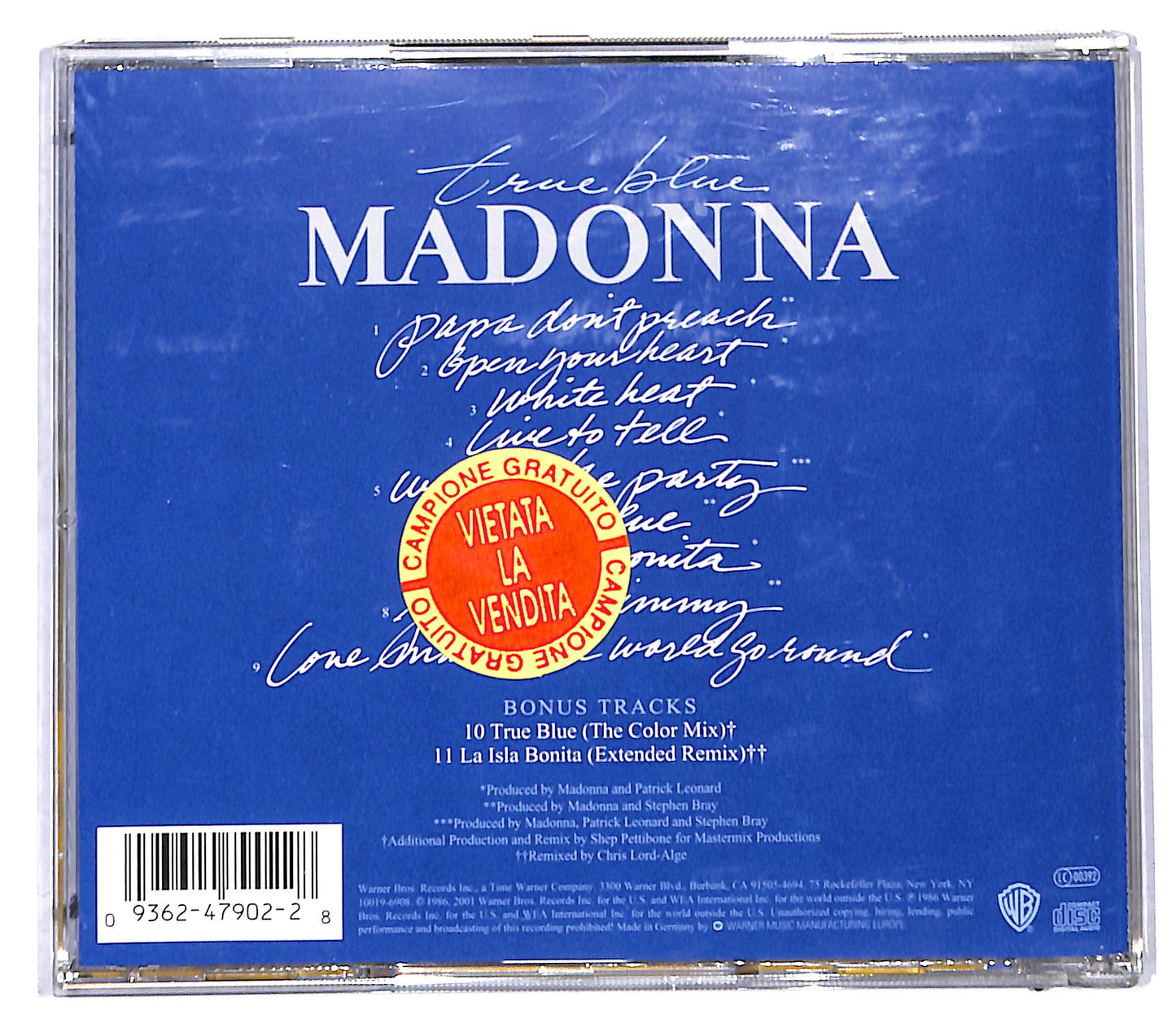 EBOND Madonna - True Blue CD CD096022